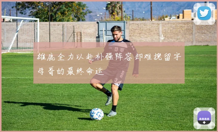 雄鹿全力以赴补强阵容却难挽留字母哥的最终命运